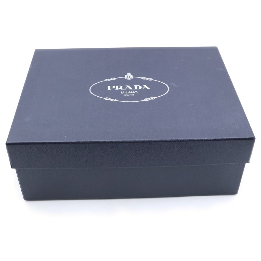 PRADA(プラダ) TRIANGLE LOGO LEATHER LOAFERS トライアングルロゴ チョコレートブラッシュ レザー ローファー ブラック 2DE148