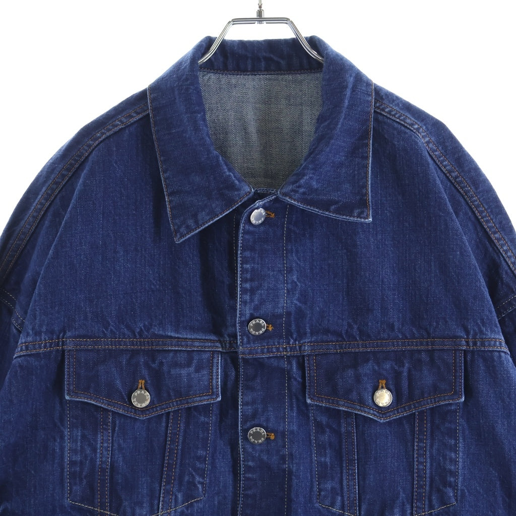 PRADA(プラダ) トライアングルロゴプレート ボタンアップ デニムジャケット インディゴ GEB257 SAAO 15C7