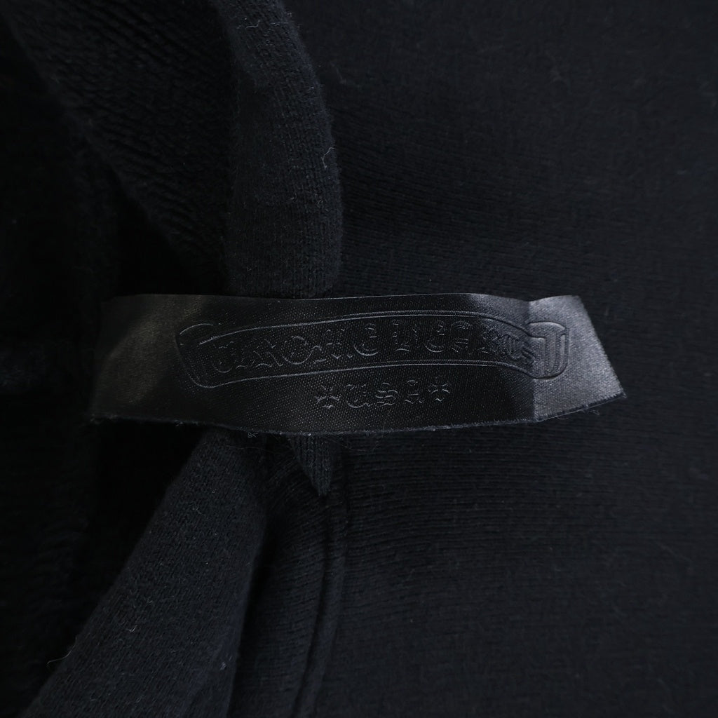 CHROME HEARTS(クロムハーツ) Y NOT 7-11 CEMETERY CROSS BACK CH LOGO HOODIE ワイノット フロントセメタリークロス バックCHロゴパッチ プルオーバースウェットパーカー ブラック