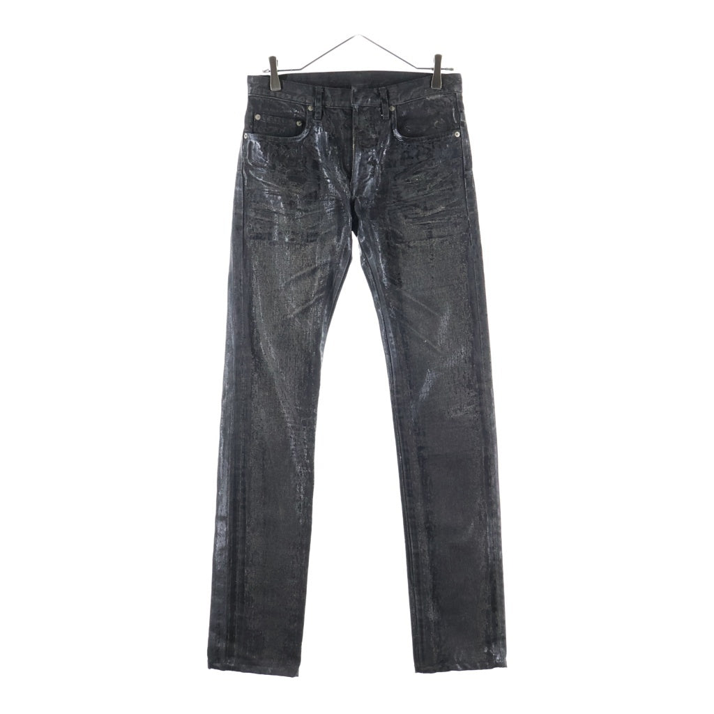 Dior HOMME(ディオールオム) LUSTER COATING DENIM ラスターコーティングデニムパンツ ブラック