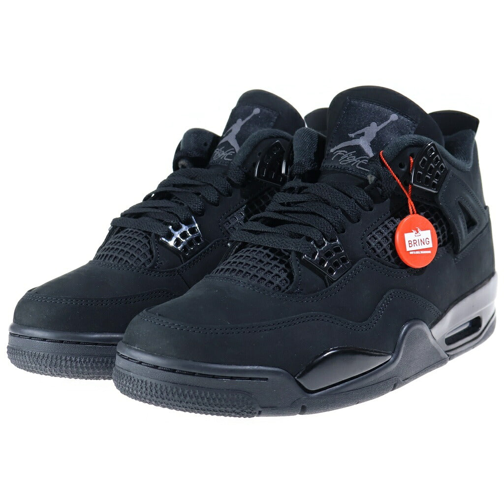 NIKE(ナイキ) AIR JORDAN 4 RETRO HIGH OG BLACK CAT エアジョーダン4 レトロ ブラックキャット レザーハイカットスニーカー ブラック US9/27cm FV5029-010