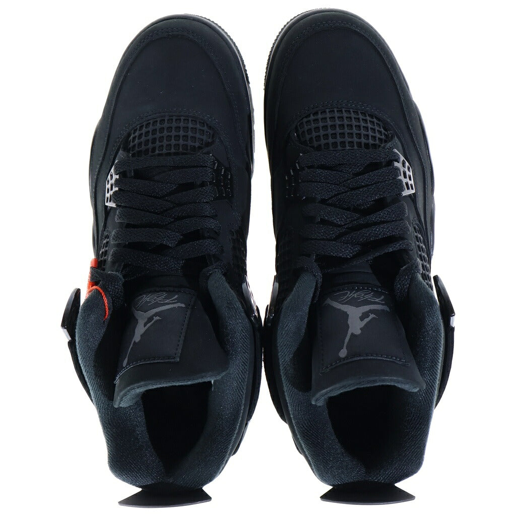 NIKE(ナイキ) AIR JORDAN 4 RETRO HIGH OG BLACK CAT エアジョーダン4 レトロ ブラックキャット レザーハイカットスニーカー ブラック US9/27cm FV5029-010