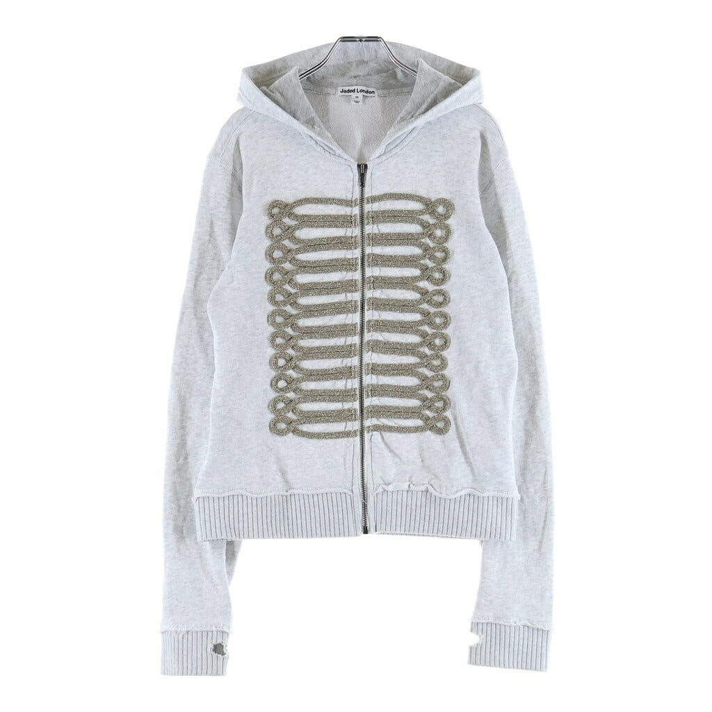 JADED LONDON(ジェイデッドロンドン) GREY MARL MILITARY MONSTER HOODIE グレーマール ミリタリーモンスターフーディー グレー