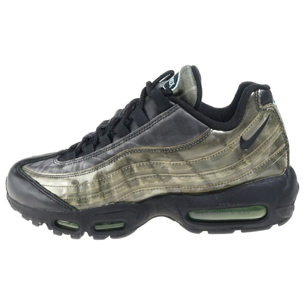 NIKE(ナイキ) AIR MAX 95 AURORA GREEN エアーマックス95 DNA オーロラ グリーン レザーローカットスニーカー ブラック/グリーン US8/26cm DA7735-001