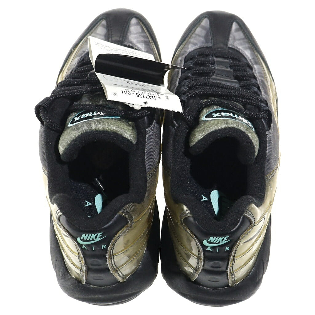 NIKE(ナイキ) AIR MAX 95 AURORA GREEN エアーマックス95 DNA オーロラ グリーン レザーローカットスニーカー ブラック/グリーン US8/26cm DA7735-001