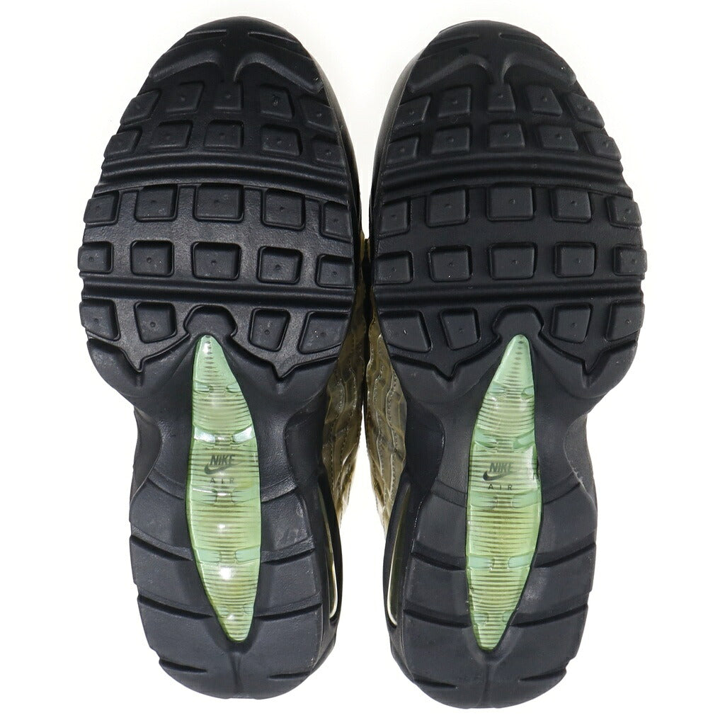 NIKE(ナイキ) AIR MAX 95 AURORA GREEN エアーマックス95 DNA オーロラ グリーン レザーローカットスニーカー ブラック/グリーン US8/26cm DA7735-001