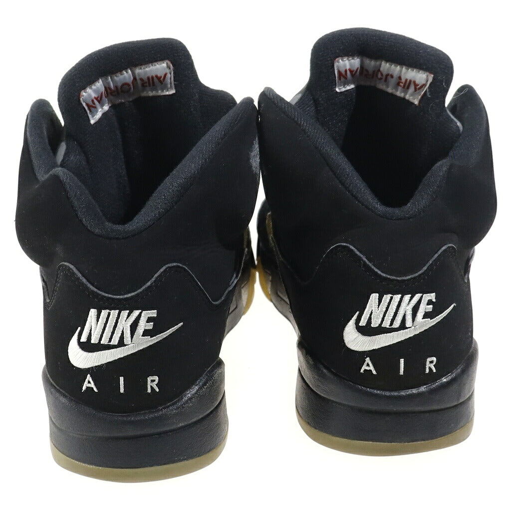 NIKE(ナイキ) AIR JORDAN RETRO OG エアジョーダン 5 レザーハイカットスニーカー ブラック US9/27cm 845035-003