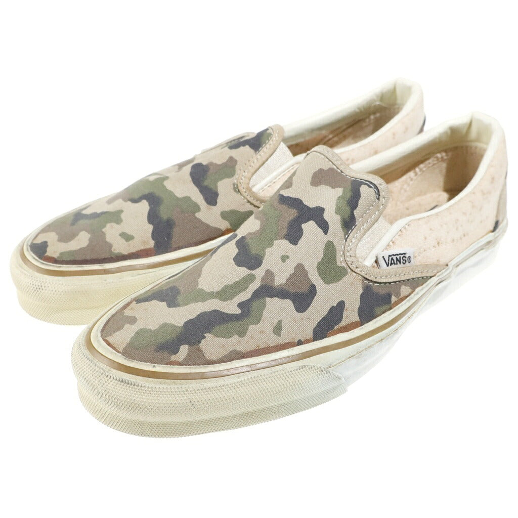 VANS(ヴァンズ) 90S USA製 スリッポン ローカットスニーカー カモフラ