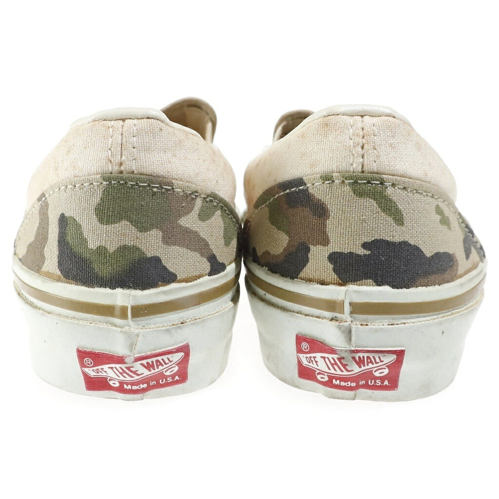 VANS(ヴァンズ) 90S USA製 スリッポン ローカットスニーカー カモフラ
