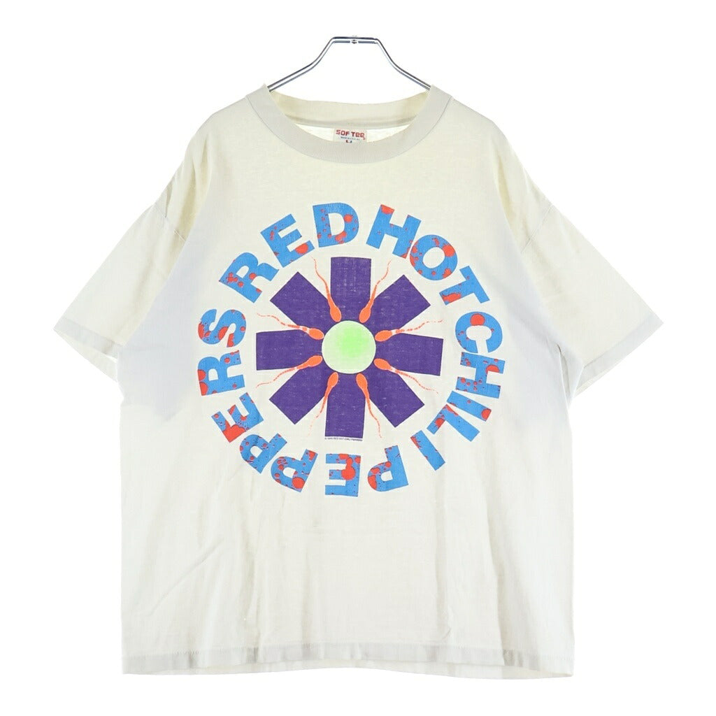VINTAGE(ヴィンテージ) 90S RED HOT CHILI PEPPERS T-SHIRT SPEAM レッドホットチリペッパーズ クルーネック半袖カットソーTシャツ ホワイト