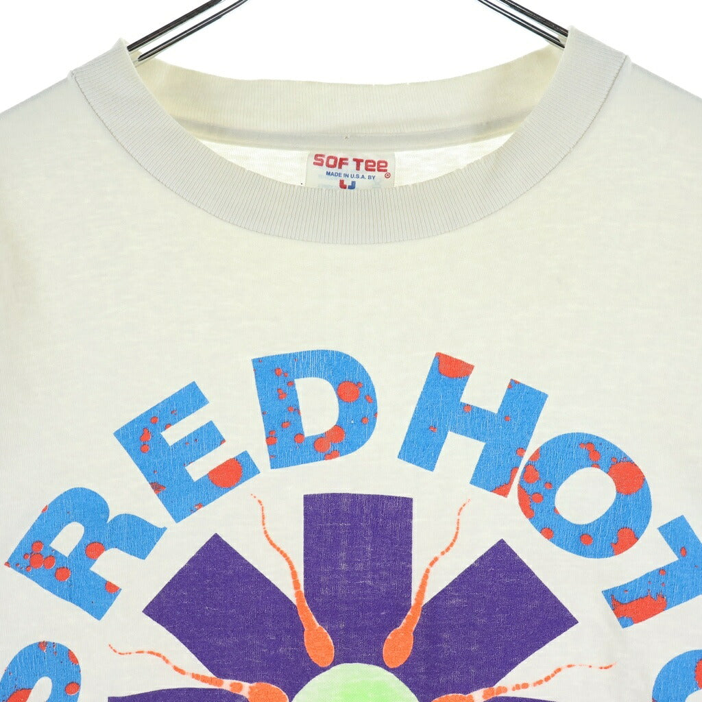 VINTAGE(ヴィンテージ) 90S RED HOT CHILI PEPPERS T-SHIRT SPEAM レッドホットチリペッパーズ クルーネック半袖カットソーTシャツ ホワイト