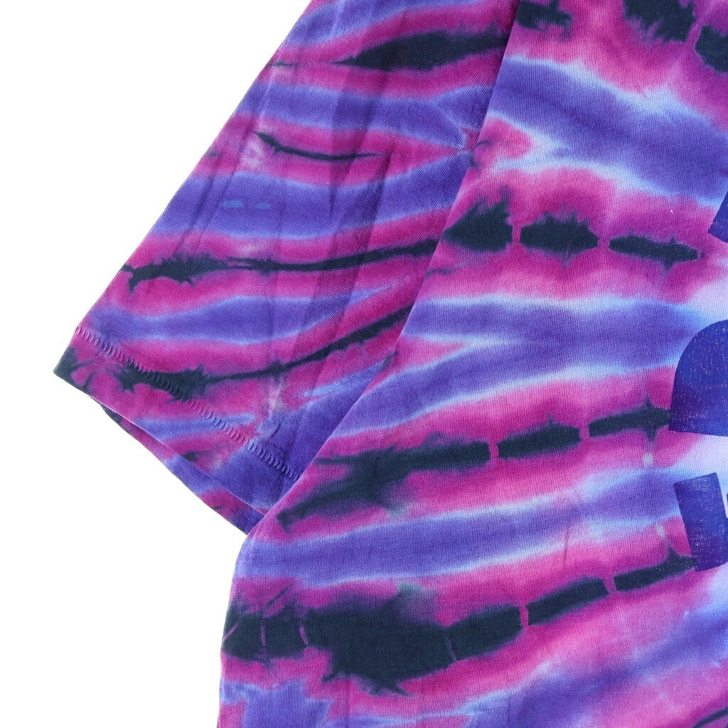 NO BRAND(ノーブランド) RED HOT CHILI PEPPERS × FREAKTOPIA TIE DYE T-SHIRT レッドホットチリペッパー フリークトピア タイダイ染め クルーネック半袖カットソーTシャツ マルチカラー