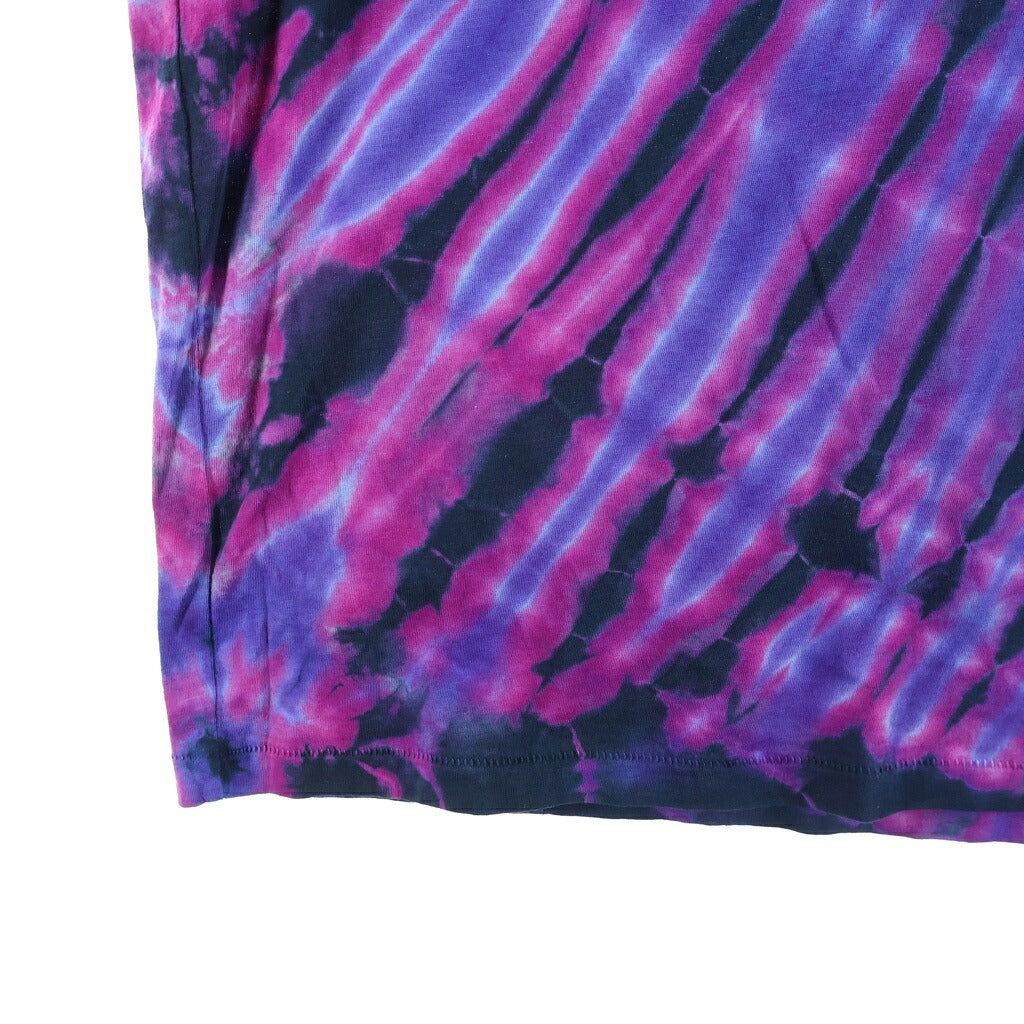 NO BRAND(ノーブランド) RED HOT CHILI PEPPERS × FREAKTOPIA TIE DYE T-SHIRT レッドホットチリペッパー フリークトピア タイダイ染め クルーネック半袖カットソーTシャツ マルチカラー