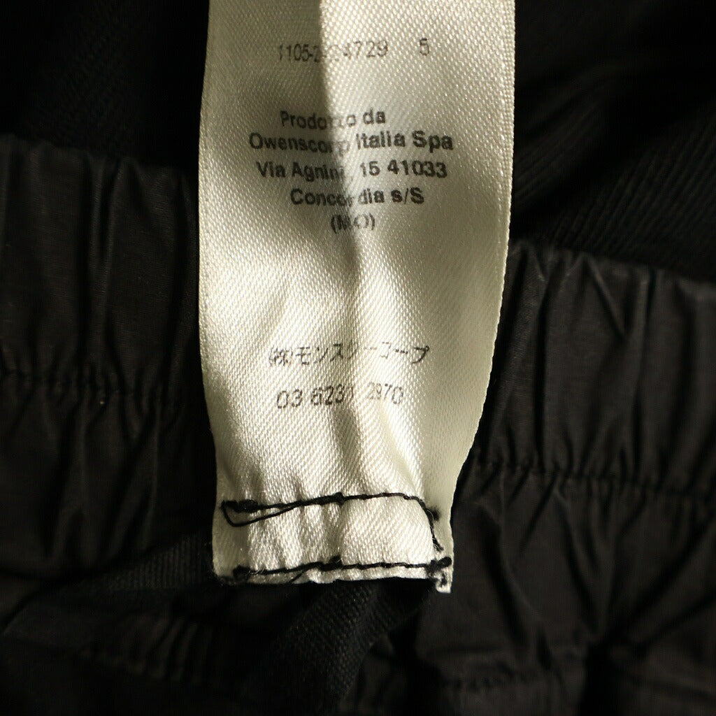 DRKSHDW(ダークシャドウ) 24SS LIDO BERLIN DRAWSTRING リド期 ドローストリングストレートスウェットパンツ ブラック DU01D1392-RIG