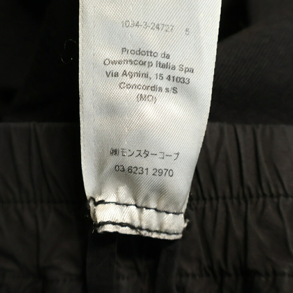 DRKSHDW(ダークシャドウ) 24SS LIDO PRISONER DRAWSTRING リド期 プリズナードローストリング スウェットパンツ ブラック DU01D1395-RIG