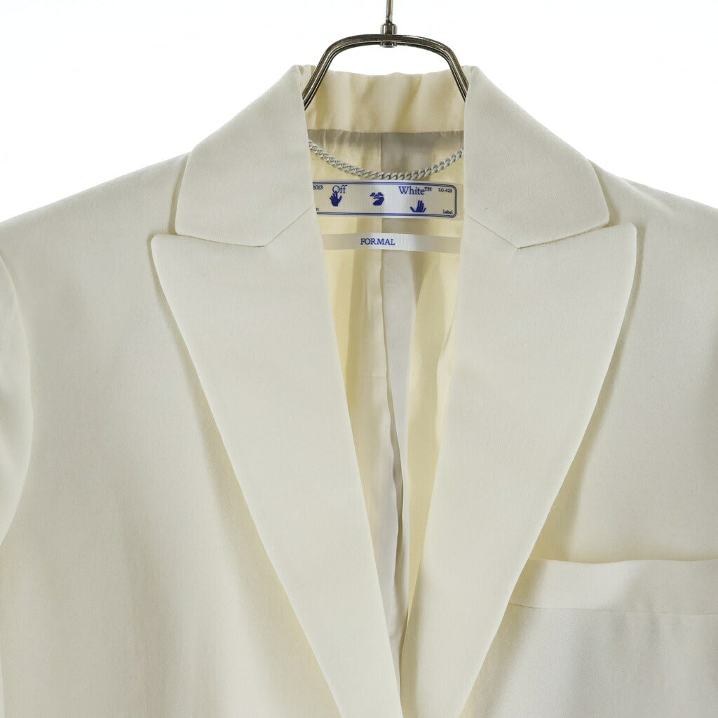 OFF-WHITE(オフホワイト) トムボーイ 1B テーラドジャケット ベージュ OWEF064S21FAB003