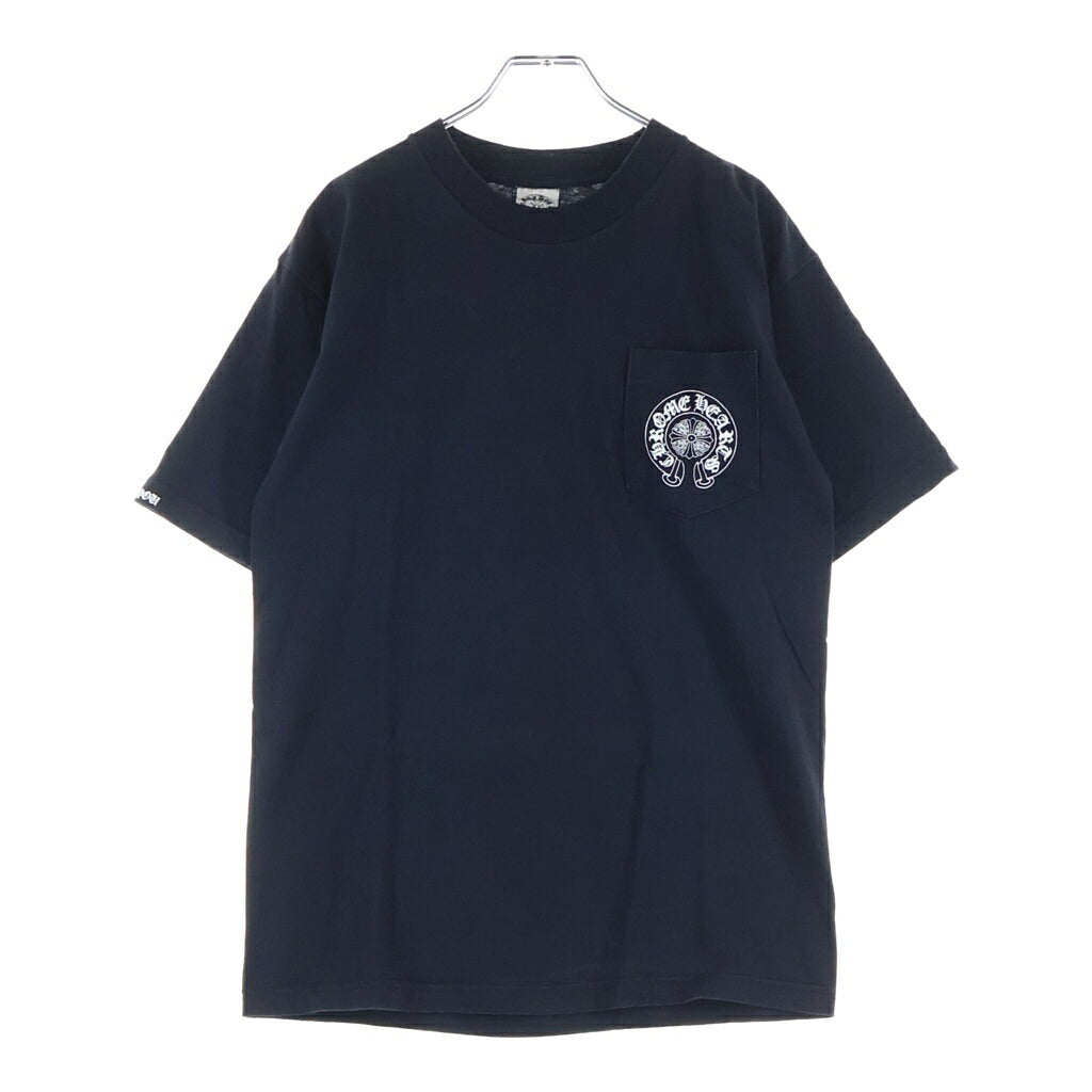 CHROME HEARTS(クロムハーツ) OLD オールド バックセメタリークロスプリント 半袖クルーネックTシャツカットソー ブラック