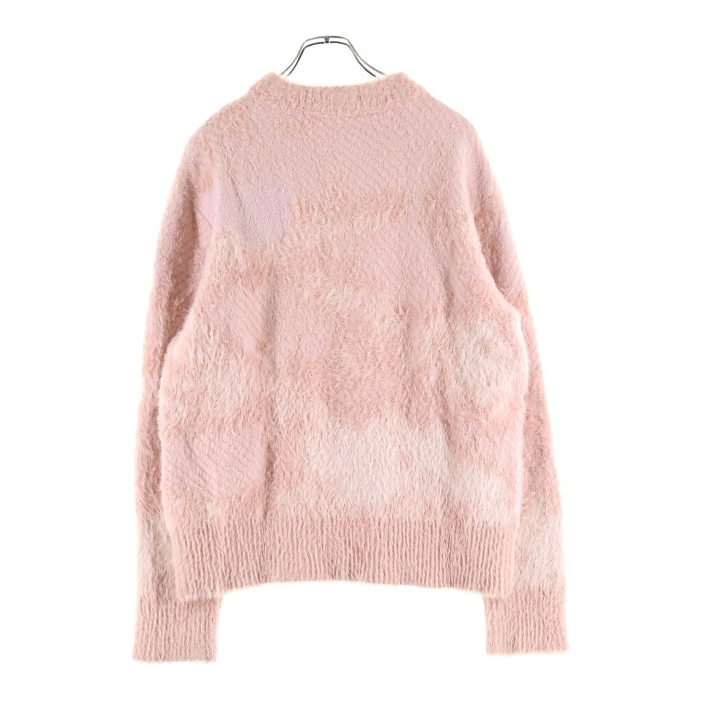 Feng Chen Wang(フェン チェン ワン) 23AW LANDSCAPE PAINTING JACQUARD JUMPER ランドスケープペインティングジャガードジャンパー ニット セーター ピンク FUF16KT08