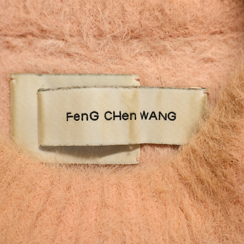 Feng Chen Wang(フェン チェン ワン) 23AW LANDSCAPE PAINTING JACQUARD JUMPER ランドスケープペインティングジャガードジャンパー ニット セーター ピンク FUF16KT08