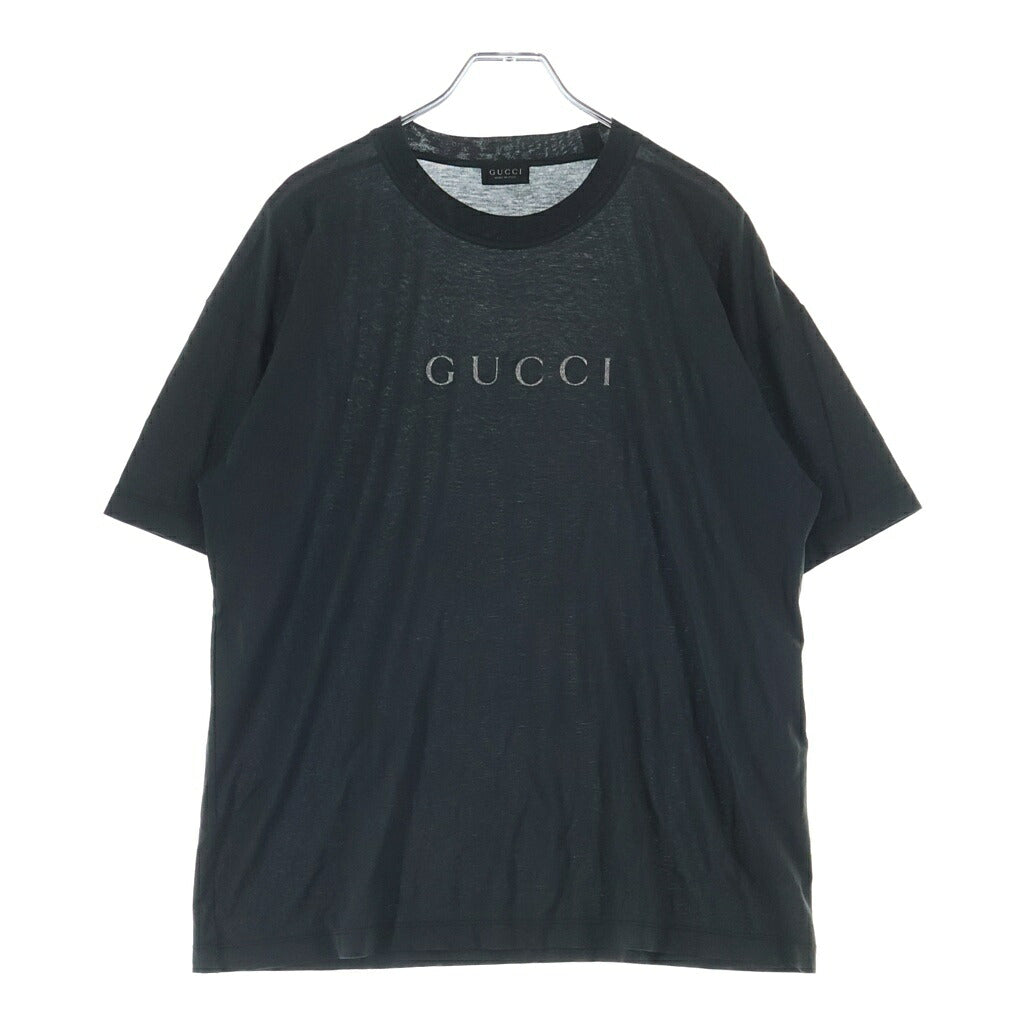 GUCCI(グッチ) Glitter Print Cotton Tee グリッター プリント コットン 半袖Tシャツ グレー A007GS XJH4B