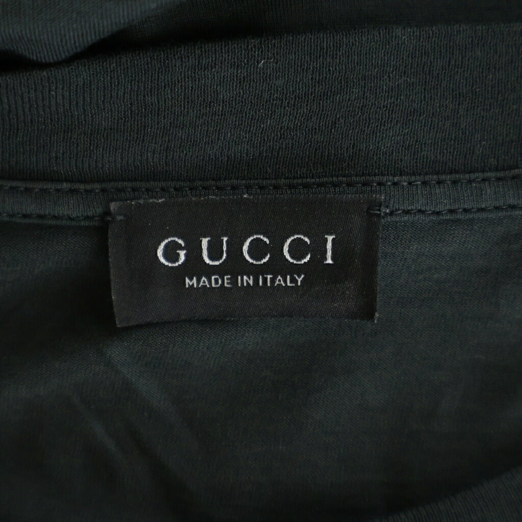 GUCCI(グッチ) Glitter Print Cotton Tee グリッター プリント コットン 半袖Tシャツ グレー A007GS XJH4B
