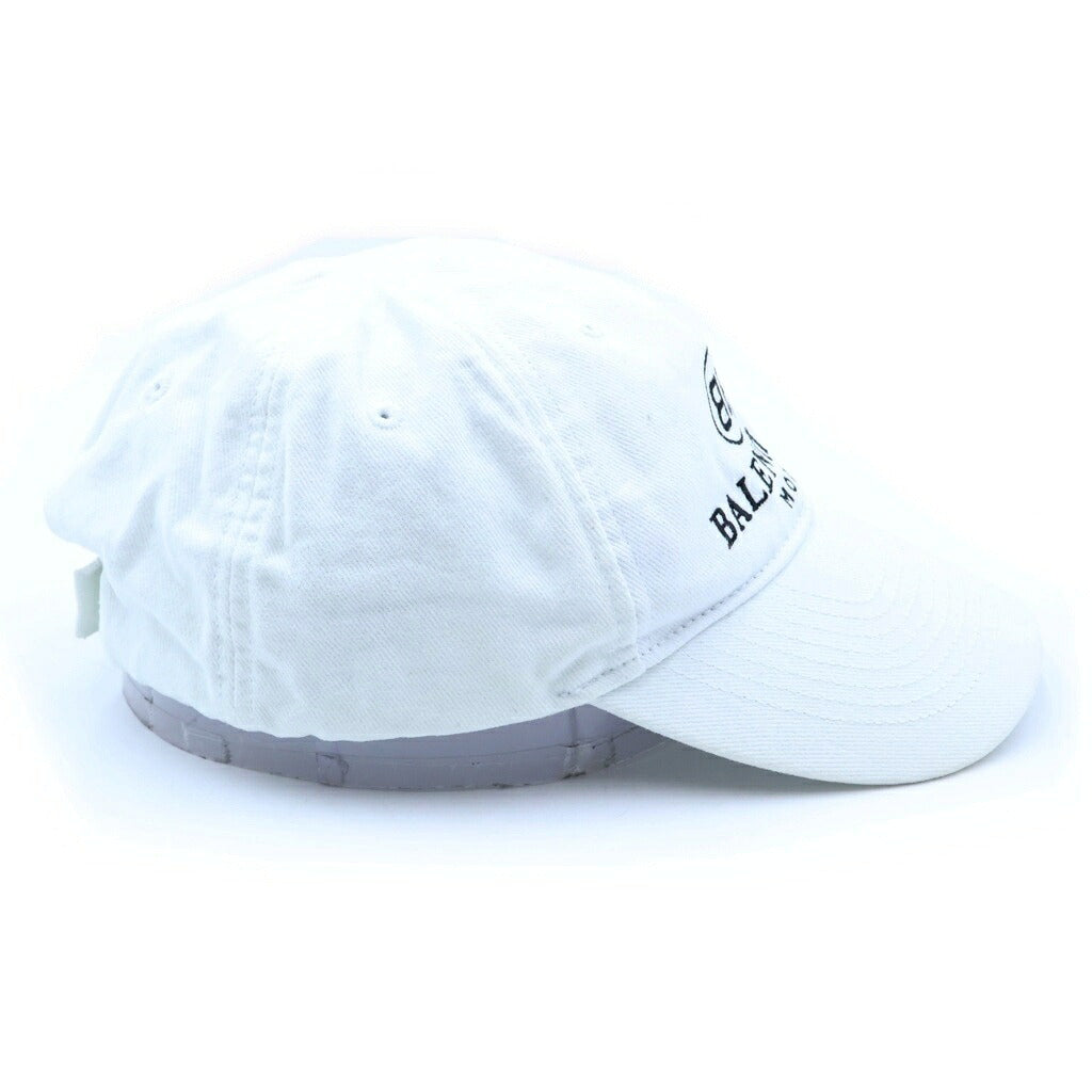 BALENCIAGA(バレンシアガ) BBロゴ MODE ベースボールキャップ 帽子 ホワイト