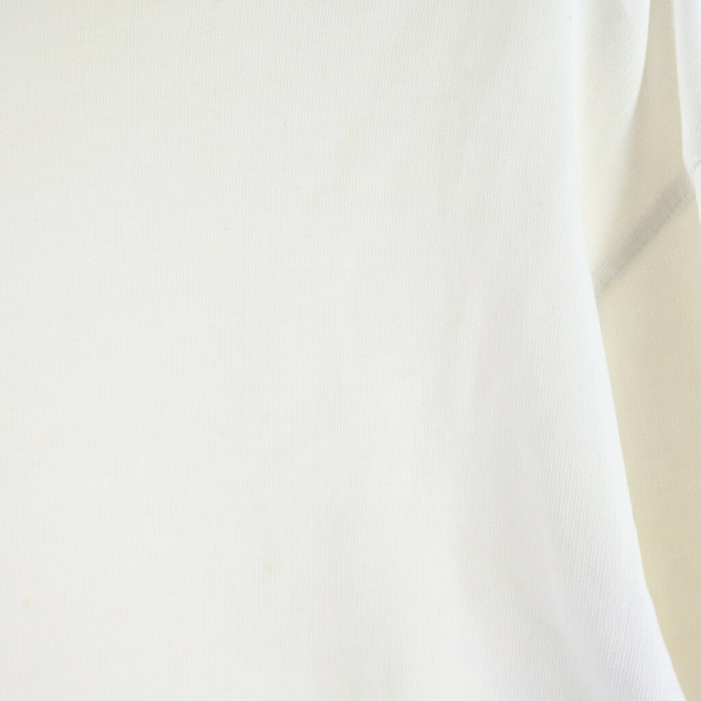 Maison Margiela(メゾンマルジェラ) 18AW ELBOW PATCHED CREW SWEAT SHIRT レザーエルボーパッチ スウェット トレーナー ホワイト S50GU0074