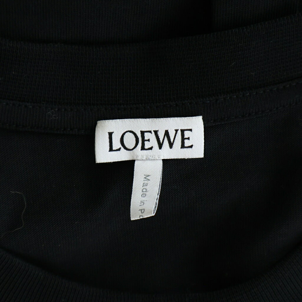LOEWE(ロエベ) PIXELATED ANAGRAM LOGO ピクセレイテッド アナグラムパズルロゴ クルーネック半袖カットソーTシャツ ブラック H526Y22XAD