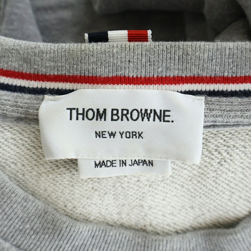 THOM BROWNE(トムブラウン) クラシック ループバック スウェット トレーナー グレー