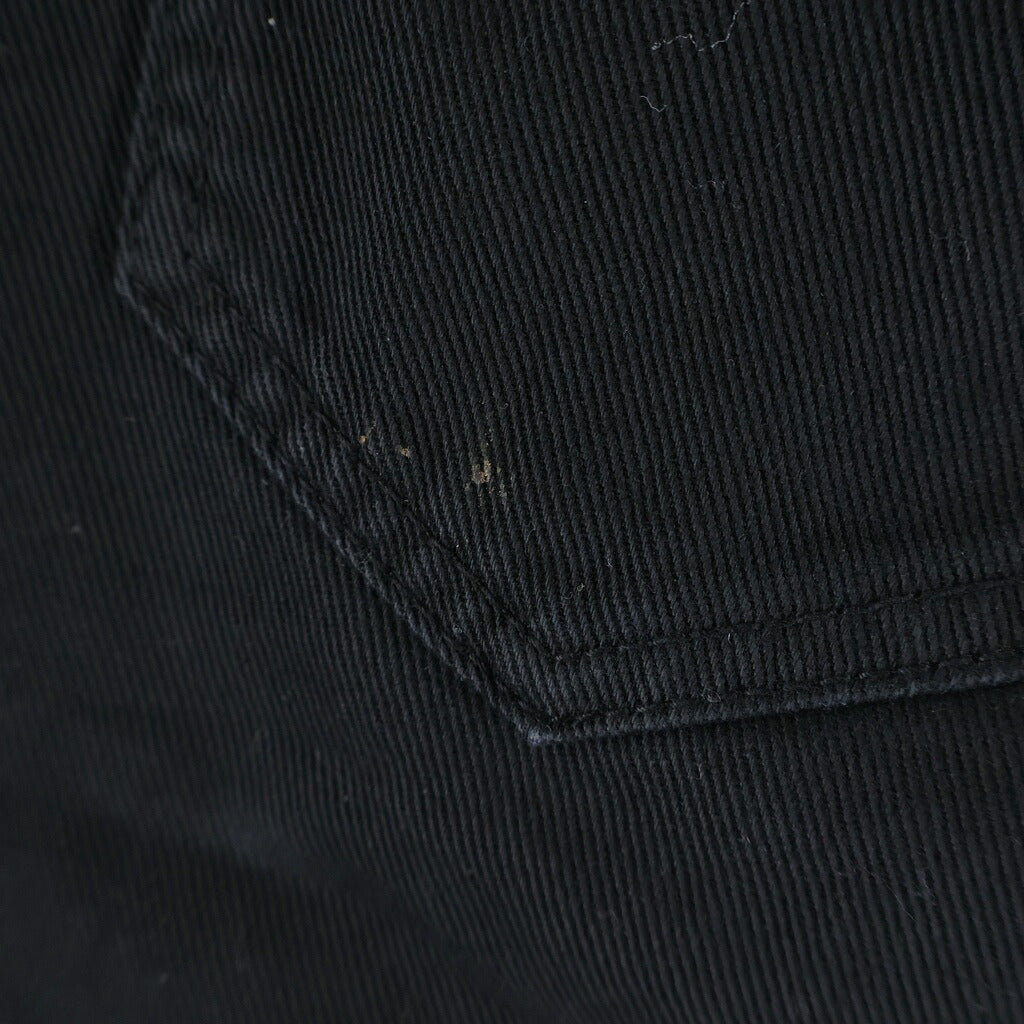 MM6 Maison Margiela(エムエムシックスメゾンマルジェラ) サイドライン ジップフライ ワイドデニムハーフパンツ ブラック S62MU0027