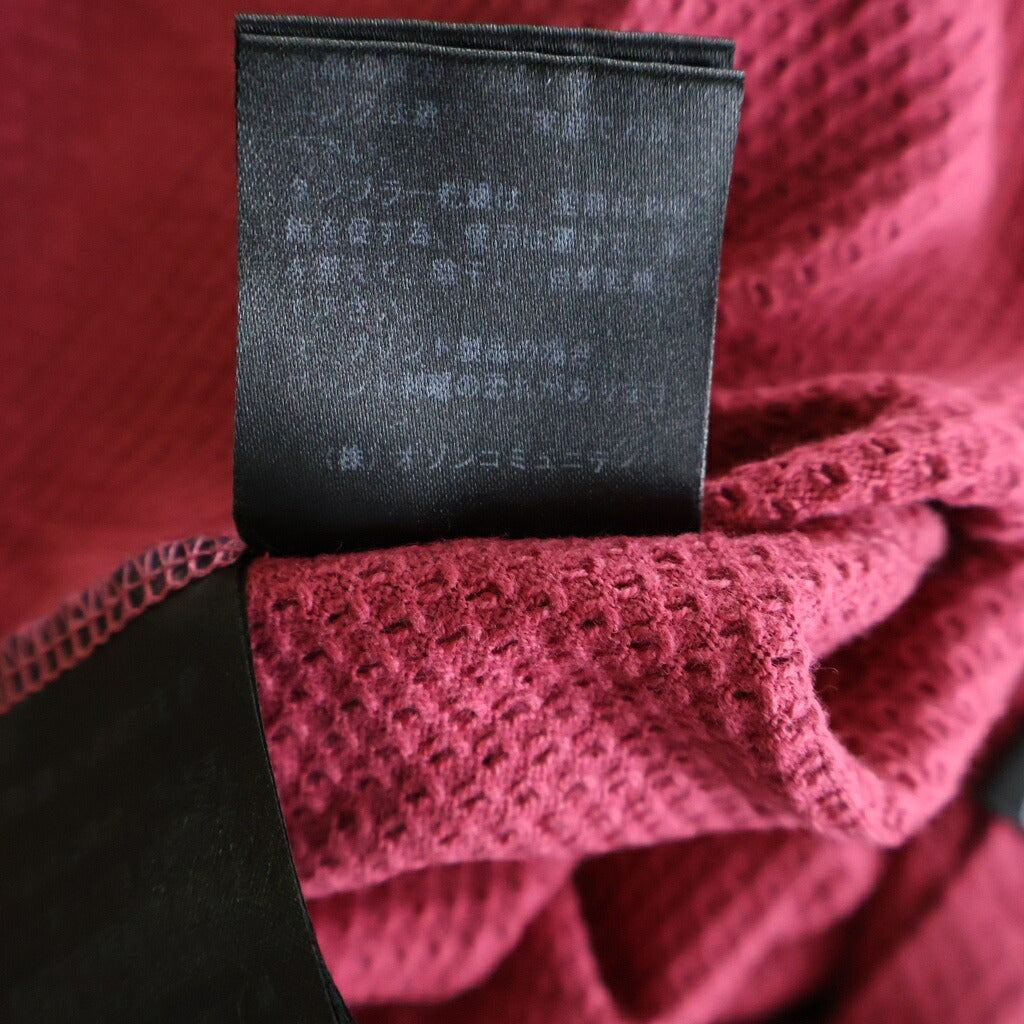 HYSTERIC GLAMOUR(ヒステリックグラマー) フロントヒスガールプリント クルーネック長袖カットソーTシャツ レッド レディース 01251CL04
