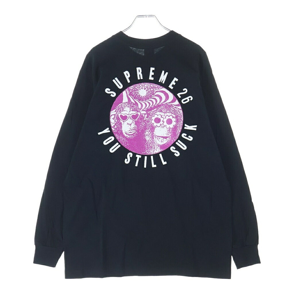 SUPREME(シュプリーム) 26AW YOU STIL SUCK TEE ユースティルサック ロングスリーブTシャツ カットソー ブラック