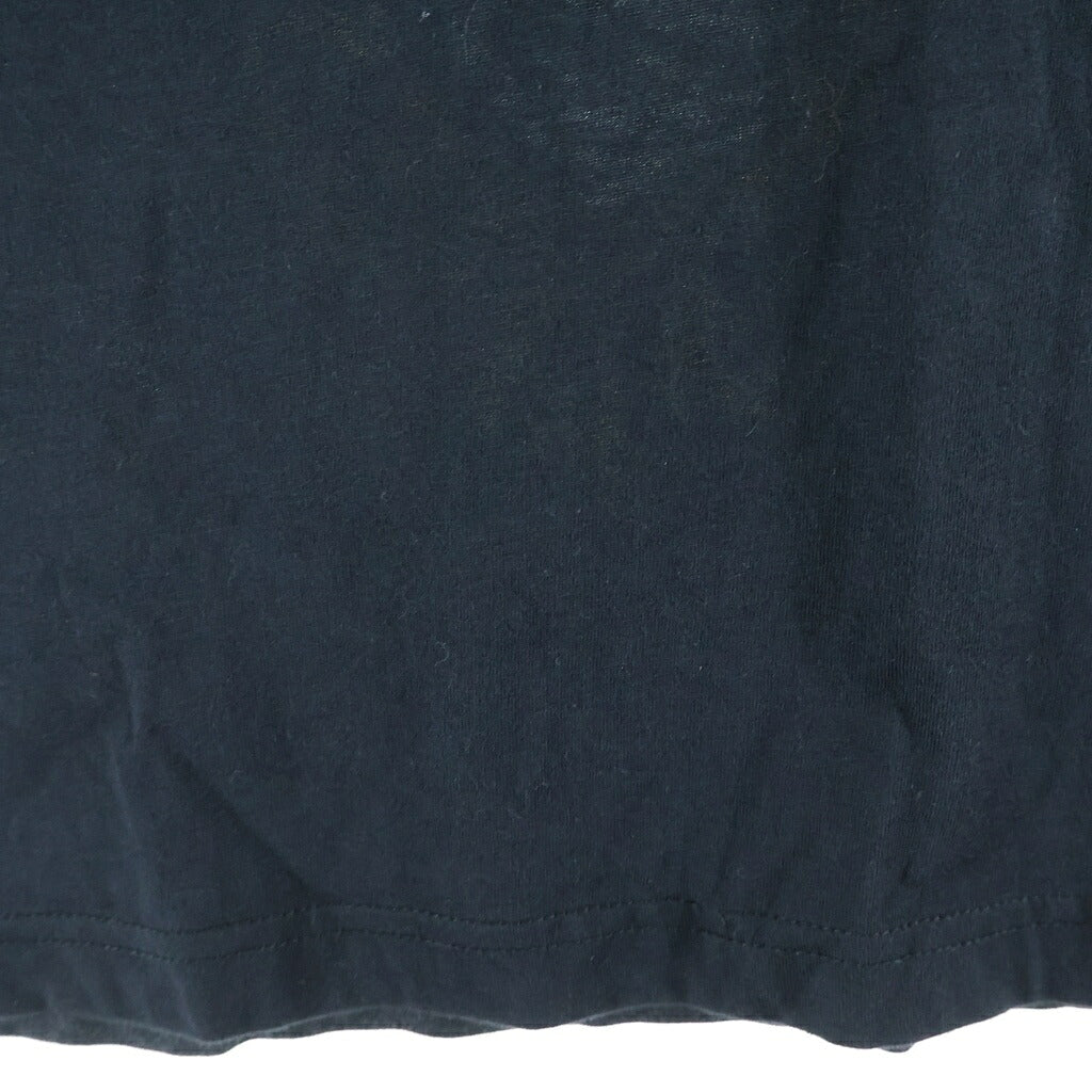 VERSACE JEANS COUTURE(ヴェルサーチジーンズクチュール) 両面プリント クルーネックTシャツ カットソー ブラック 78GAH6RB