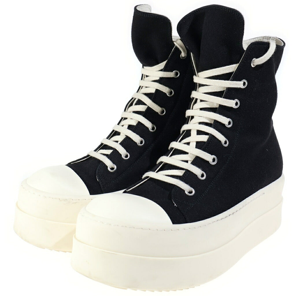 Rick Owens DRKSHDW(リックオウエンス ダークシャドウ) 26AW MEGA BUMPER SNEAKS メガバンパー ハイカットスニーカー ブラック DU02F6831 DO