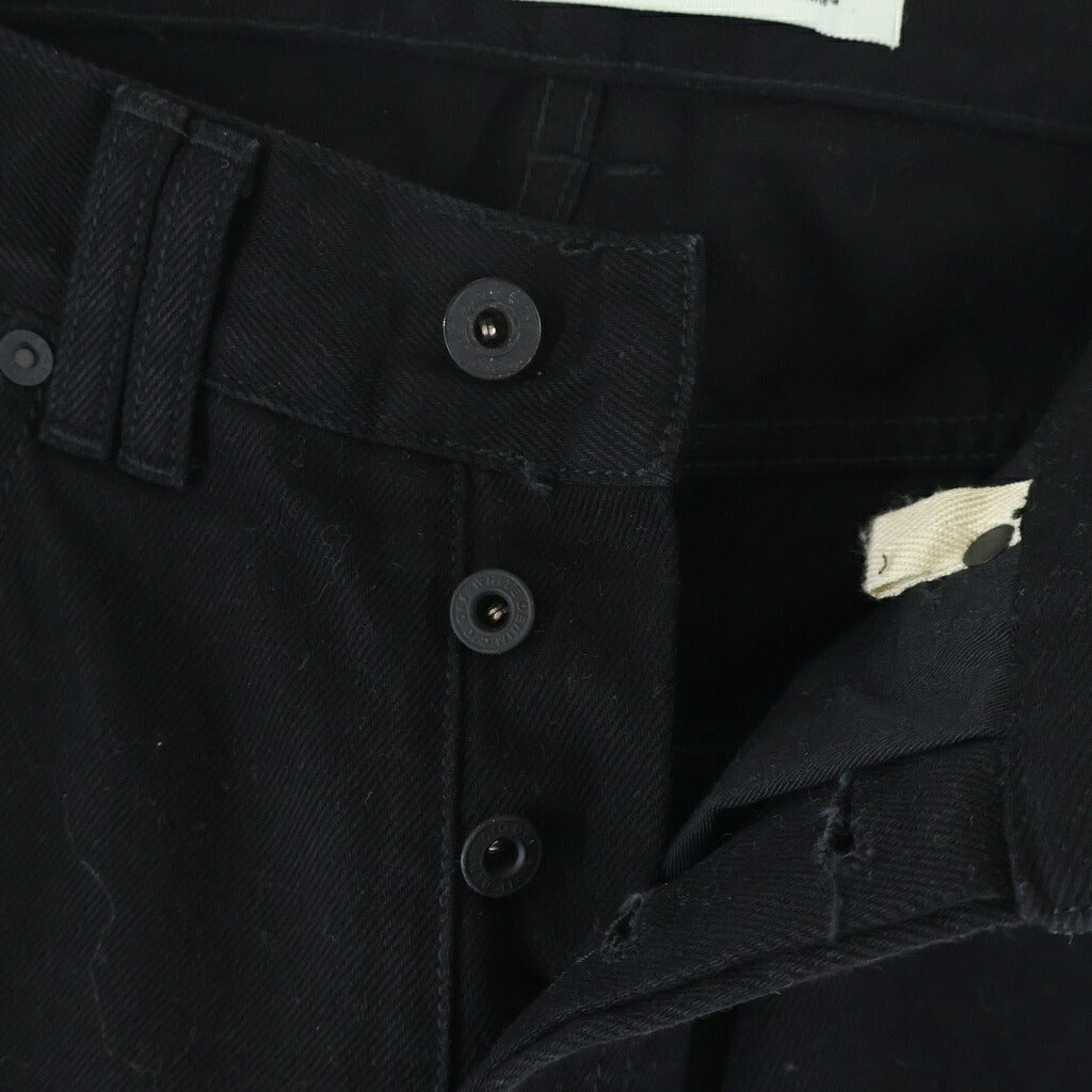 OFF-WHITE(オフホワイト) 19AW ×EV BRAVADO RELAXED JEANS エブブラバド ロゴエンブロイダリー リラックスデニムパンツ ブラック OMYA039F19E54046