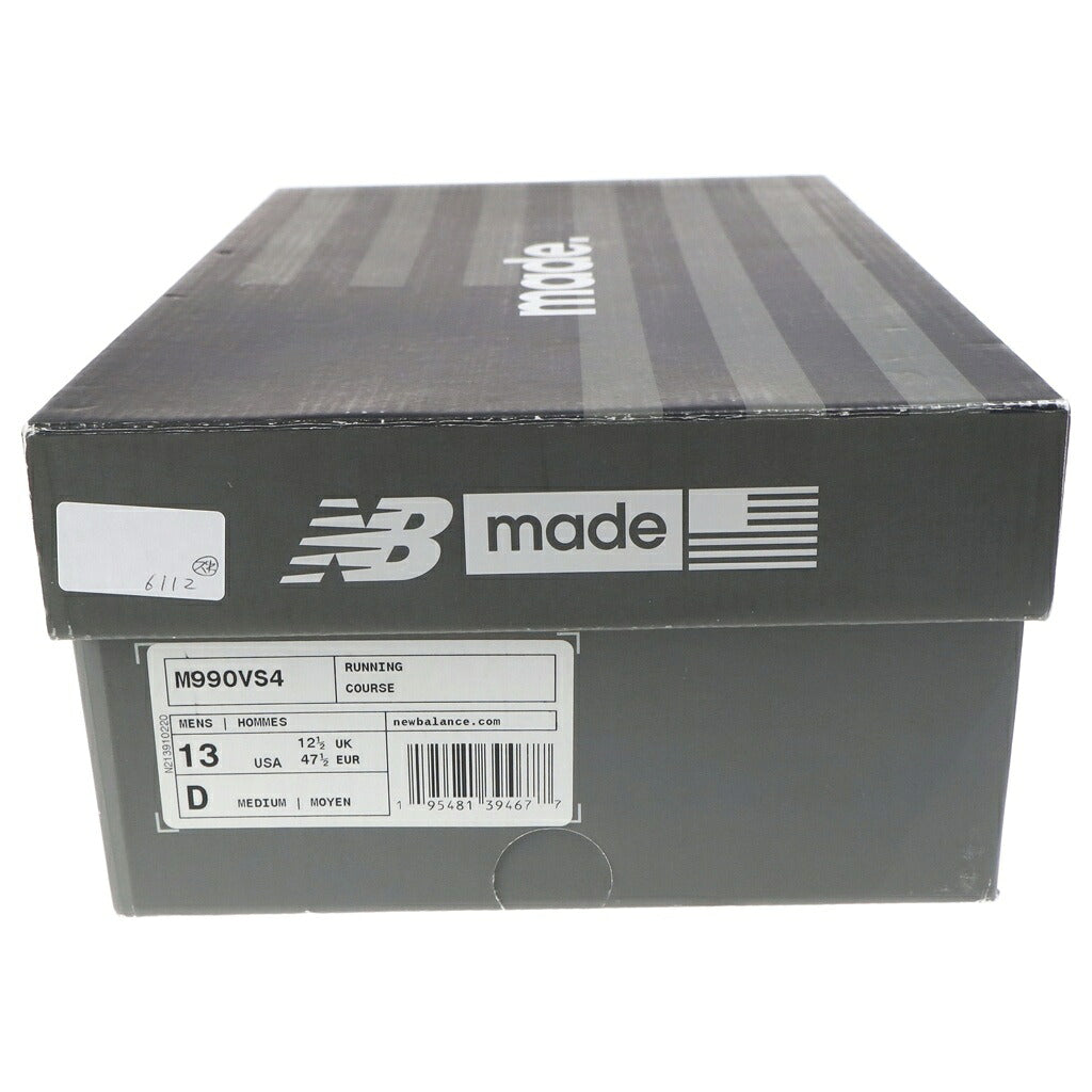 New Balance(ニューバランス) M990VS4 スウェードローカットスニーカー グレー US13/31cm