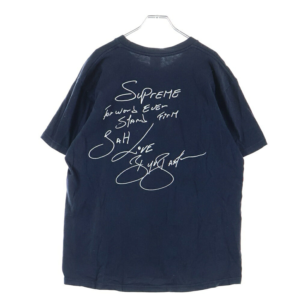 SUPREME(シュプリーム) 19SS Buju Banton Tee ブジュバントンプリント クルーネック半袖Tシャツカットソー ネイビー