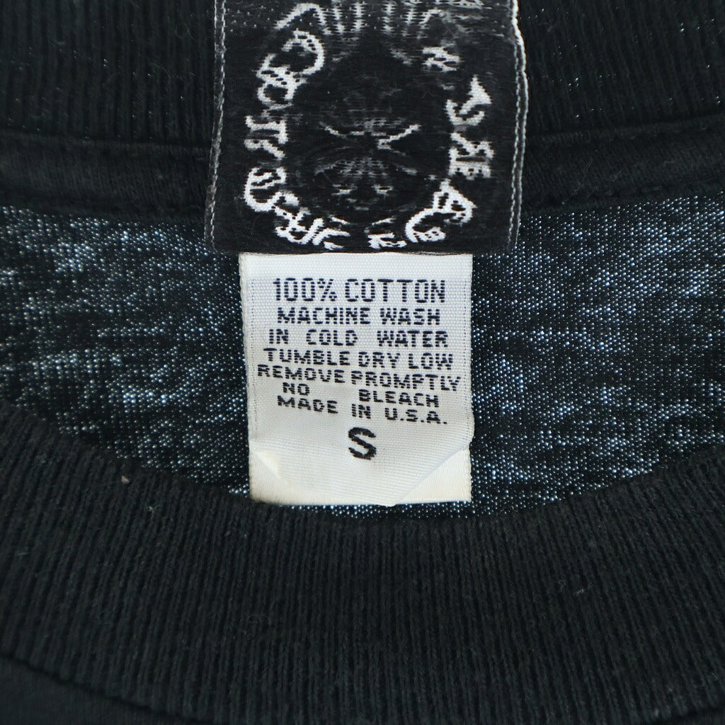 CHROME HEARTS(クロムハーツ) OLD T BAR オールドTバーロゴプリント クルーネック半袖カットソーTシャツ ブラック