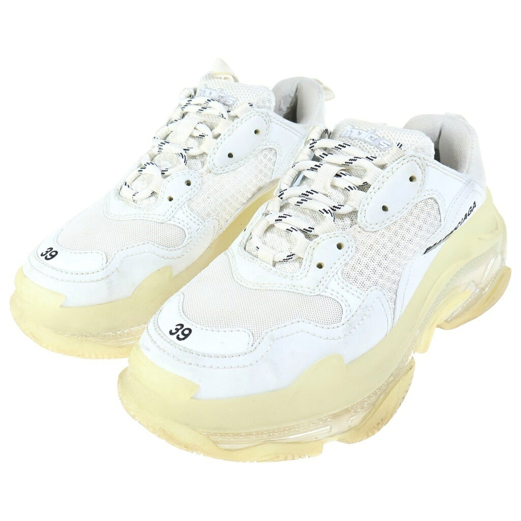 BALENCIAGA(バレンシアガ) Triple Clear Sole トリプル S クリアソール ローカットスニーカー ホワイト US9 544351