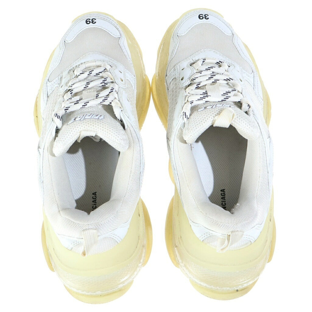 BALENCIAGA(バレンシアガ) Triple Clear Sole トリプル S クリアソール ローカットスニーカー ホワイト US9 544351