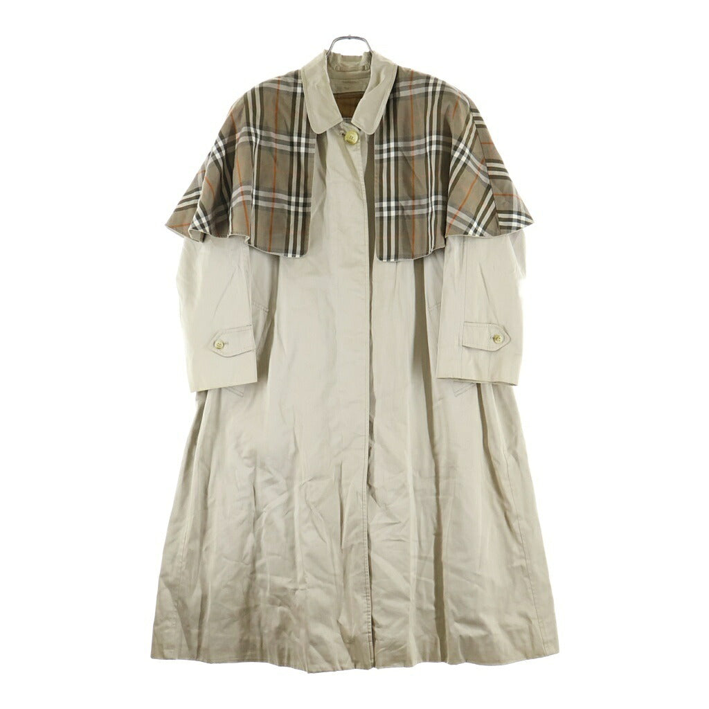 BURBERRY(バーバリー) ステンカラーロングコート ノバチェック ブラウン C-TK83-01601-P
