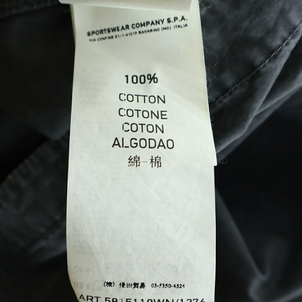 STONE ISLAND(ストーンアイランド) 13SS Garment Dyed ガーメントダイ コットンオーバーシャツ グレー 5815118WN