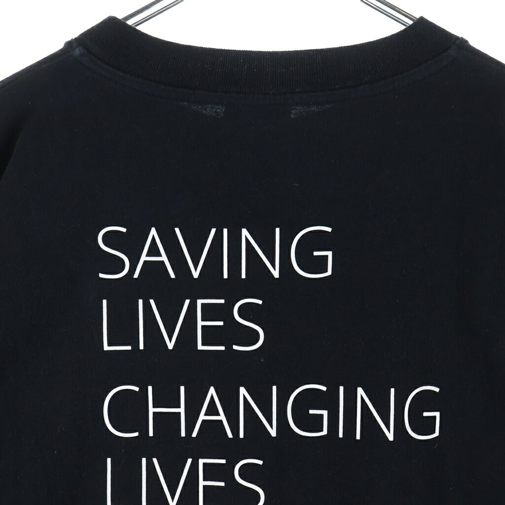 BALENCIAGA(バレンシアガ) 18AW WORLD FOOD PROGRAMME WFPプリント クルーネック半袖Tシャツカットソー ブラック 541705 TCV36