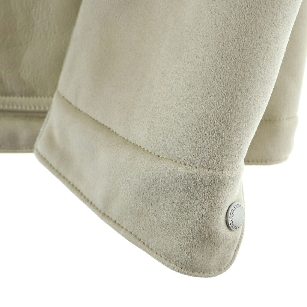 JUNYA WATANABE COMME des GARCONS(ジュンヤワタナベ コムデギャルソン) 25AW エステルボアムートンレザージャケット アイボリー WP-J025