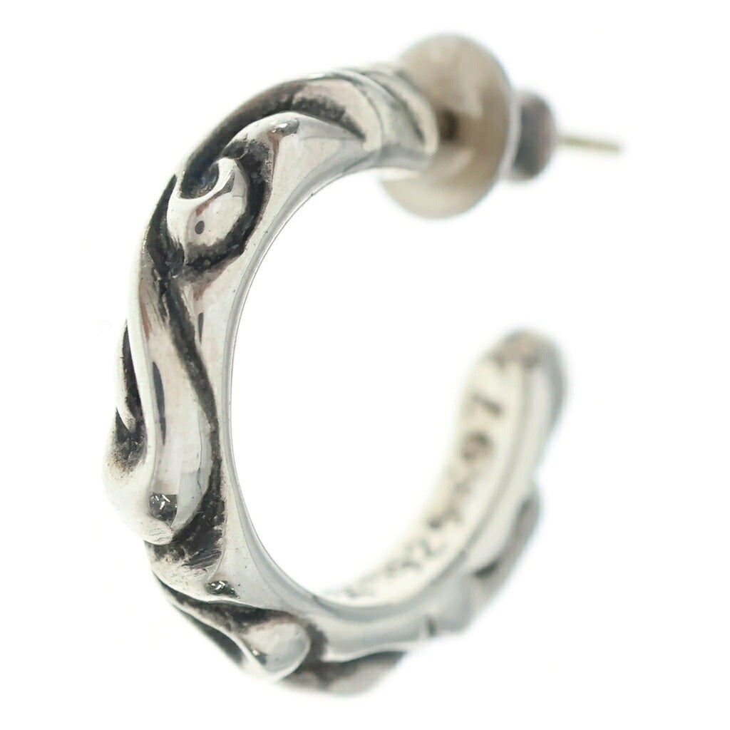 CHROME HEARTS(クロムハーツ) HOOP SCROOL スクロール フープピアス シルバー BCA102