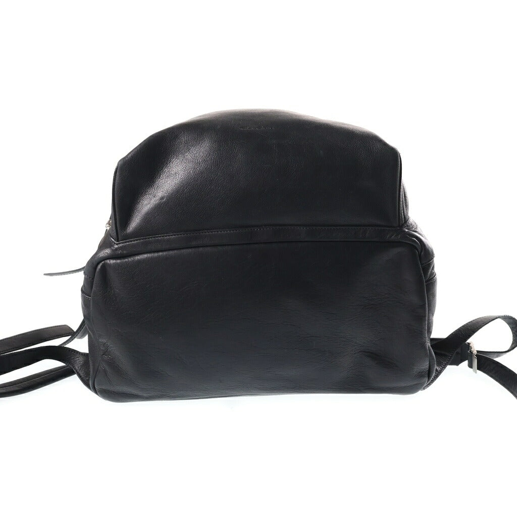 Rick Owens(リックオウエンス) Classic Zip Leather Backpack クラシックレザーバックパック リュックサック ブラック