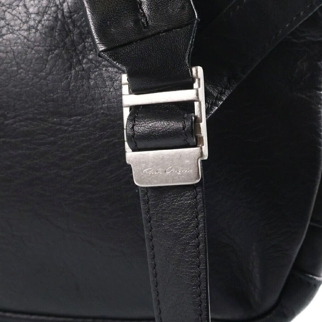 Rick Owens(リックオウエンス) Classic Zip Leather Backpack クラシックレザーバックパック リュックサック ブラック