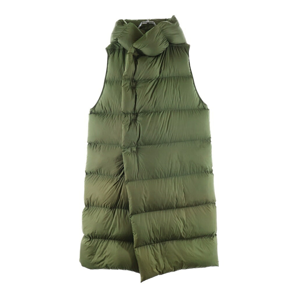Rick Owens(リックオウエンス) 22AW Sleeveless Puffer Gilet ロングダウンコート ダウンベスト グリーン RU02B2999-NZD3