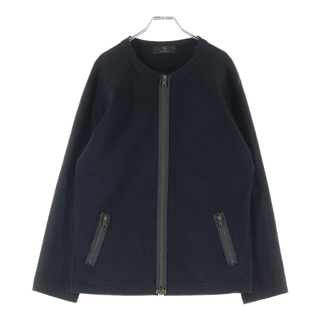Yohji Yamamoto(ヨウジヤマモト) ノーカラージップアップブルゾン ブラック MS-T44-084