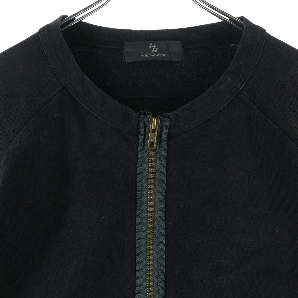 Yohji Yamamoto(ヨウジヤマモト) ノーカラージップアップブルゾン ブラック MS-T44-084